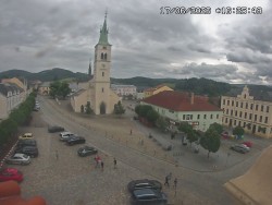 Náměstí, koste sv. Markéty