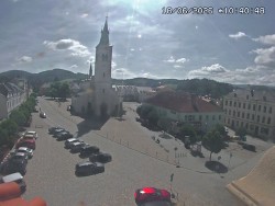 Náměstí, koste sv. Markéty