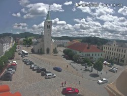Náměstí, koste sv. Markéty