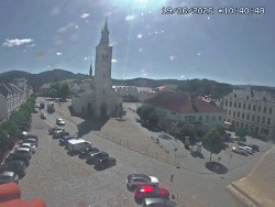 Náměstí, koste sv. Markéty