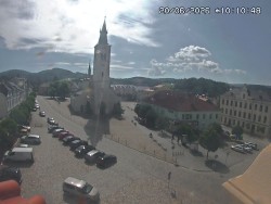 Náměstí, koste sv. Markéty