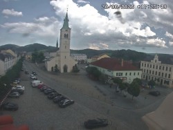 Náměstí, koste sv. Markéty