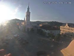 Náměstí, koste sv. Markéty