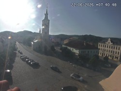 Náměstí, koste sv. Markéty