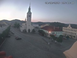 Náměstí, koste sv. Markéty