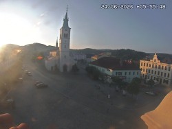 Náměstí, koste sv. Markéty