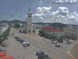 Náměstí, koste sv. Markéty