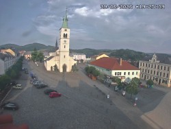 Náměstí, koste sv. Markéty