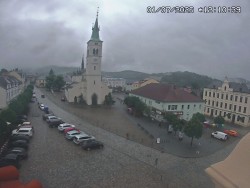 Náměstí, koste sv. Markéty