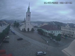 Náměstí, koste sv. Markéty