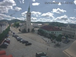 Náměstí, koste sv. Markéty