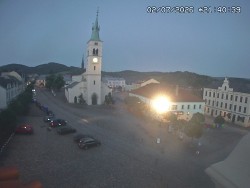 Náměstí, koste sv. Markéty