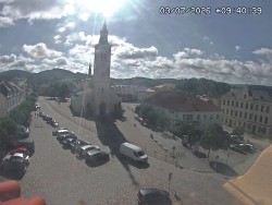 Náměstí, koste sv. Markéty