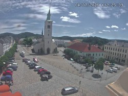 Náměstí, koste sv. Markéty