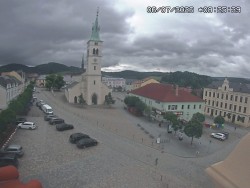 Náměstí, koste sv. Markéty