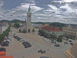 Náměstí, koste sv. Markéty