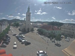 Náměstí, koste sv. Markéty
