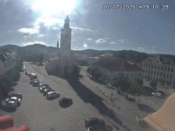 Náměstí, koste sv. Markéty