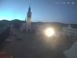 Náměstí, koste sv. Markéty