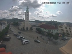 Náměstí, koste sv. Markéty