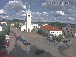Náměstí, koste sv. Markéty