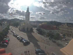 Náměstí, koste sv. Markéty