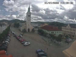 Náměstí, koste sv. Markéty