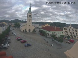 Náměstí, koste sv. Markéty