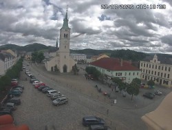 Náměstí, koste sv. Markéty