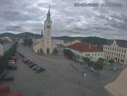 Náměstí, koste sv. Markéty