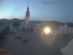 Náměstí, koste sv. Markéty