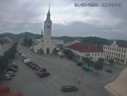 Náměstí, koste sv. Markéty