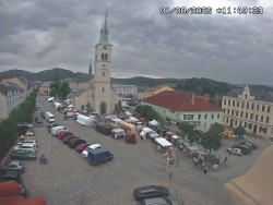 Náměstí, koste sv. Markéty