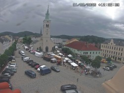 Náměstí, koste sv. Markéty