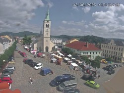 Náměstí, koste sv. Markéty