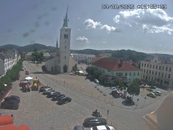 Náměstí, koste sv. Markéty