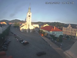 Náměstí, koste sv. Markéty