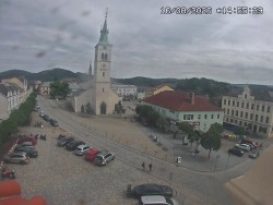 Náměstí, koste sv. Markéty