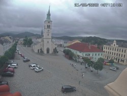Náměstí, koste sv. Markéty