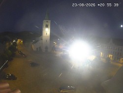 Náměstí, koste sv. Markéty