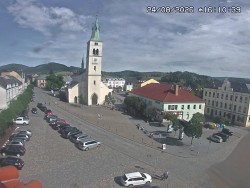 Náměstí, koste sv. Markéty