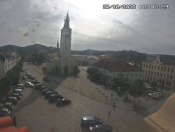 Náměstí, koste sv. Markéty
