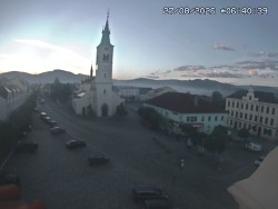 Náměstí, koste sv. Markéty