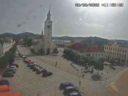 Náměstí, koste sv. Markéty