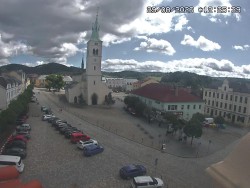 Náměstí, koste sv. Markéty