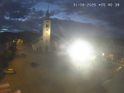 Náměstí, koste sv. Markéty