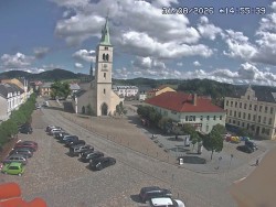 Náměstí, koste sv. Markéty
