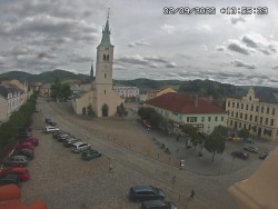 Náměstí, koste sv. Markéty