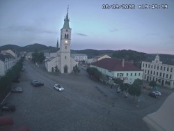 Náměstí, koste sv. Markéty