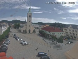 Náměstí, koste sv. Markéty